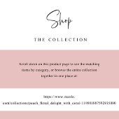 ピーチコーラルシーティングプランカード（ゲスト名あり）