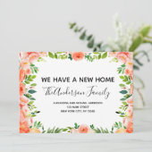 ピーチコーラルフローラの移動告知 招待状 (スタンド正面)