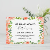 ピーチコーラルフローラの移動告知 招待状 (スタンド正面)