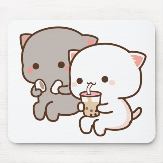 ピーチゴマパズルのマウスパッド マウスパッド (正面)