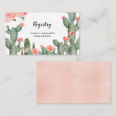 ピーチサボテンフローラレジストリの挿入 エンクロージャーカード (正面/裏面)