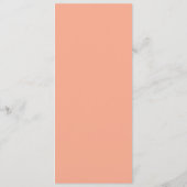 ピーチサマーディナーまたはランチメニュ結婚ーのメニュー メニュー (裏面)