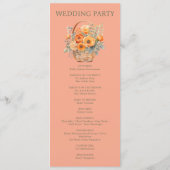 ピーチサマー結婚のセレモニー計画 プログラム (裏面)