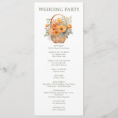 ピーチサマー結婚のセレモニー計画 プログラム (裏面)