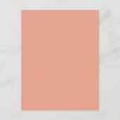 ピーチサマー結婚ズ座席表DIY 招待状 (裏面)