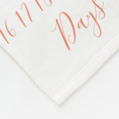 ピーチサンゴバラリース月次ベビーマイルストーン フリースブランケット (角)