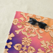 ピーチサンセットダ王室のマスク ビーチタオル (インサイチュ)