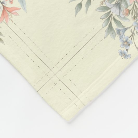 ピーチサンフラワーブークツオンラティ点々のあるス フリースブランケット (角)