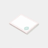 ピーチシェブロンイカットモノグラムのPost It Notes ポストイット (アングル)