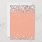 ピーチシルバー1st誕生日パーティの招待状 招待状 (裏面)