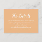 ピーチシンプルスタイル結婚ズ詳細 エンクロージャーカード (正面)