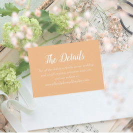 ピーチシンプルスタイル結婚ズ詳細 エンクロージャーカード