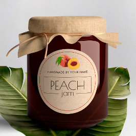 ピーチジャム小物ラベルシール ラウンドシール