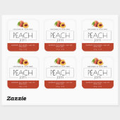 ピーチジャム製品ラベルシール包装 スクエアシール (シート)