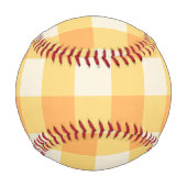 ピーチジンガムプラッドコテージコア 野球ボール (裏面)