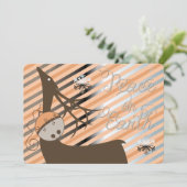 ピーチジンルベルストライプズディアクリスマス シーズンカード (スタンド正面)