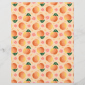 ピーチスクラップブック紙 (正面)