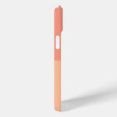 ピーチスタイリッシュピンクジオメトリックモダンモノグラム Case-Mate iPhoneケース (裏面 / 右)