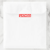ピーチスタンプ ラウンドシール (バッグ)