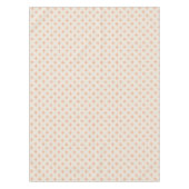 ピーチスターオンクリーム原子ミッドセンチュリーパターン テーブルクロス (正面)