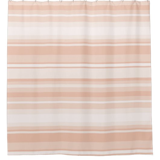 ピーチストライプズ シャワーカーテン (正面)