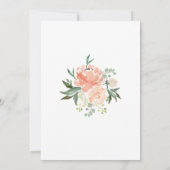 ピーチズアンドクリームバプテスマガール招待状 招待状 (裏面)