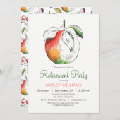 ピーチズリタイアメントパーティの招待状 招待状 (正面/裏面)