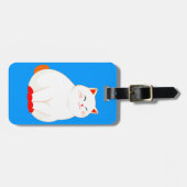 ピーチズ・ザ・スマイリングキャット ラゲッジタグ (正面横)
