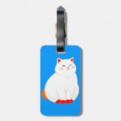 ピーチズ・ザ・スマイリングキャット ラゲッジタグ (裏面縦)