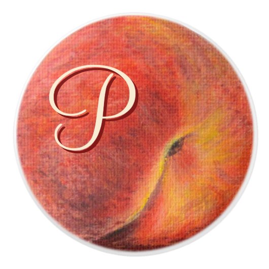 ピーチセラミックスノブの引っ張り セラミックノブ (正面)