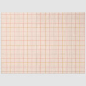 ピーチセージ黄色の格子模様 薄葉紙 (正面)
