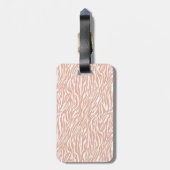 ピーチゼブラプリント ラゲッジタグ (裏面縦)