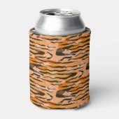 ピーチタイガーストライプパターン 缶クーラー (缶正面)