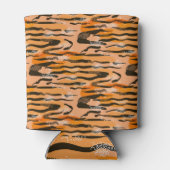 ピーチタイガーストライプパターン 缶クーラー (裏面)