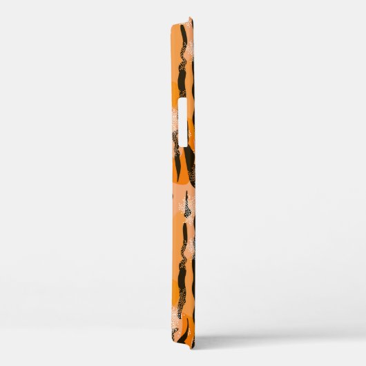 ピーチタイガーストライプパターン Case-Mate iPhoneケース (裏面 / 右)