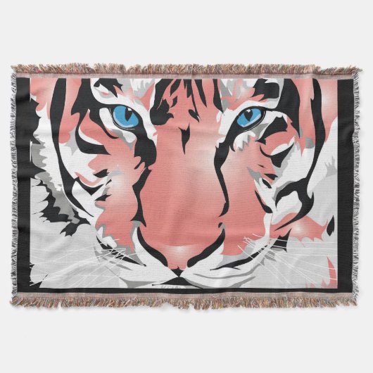 ピーチタイガーブランケット スローブランケット (正面)