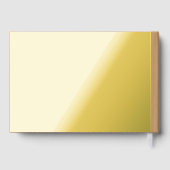 ピーチタンカラーブロック | ソフト結婚デザイン ゲストブック (裏面)