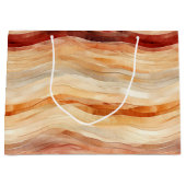 ピーチダスティクリームウェーブズ誕生日 ラージペーパーバッグ (正面)