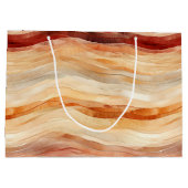 ピーチダスティクリームウェーブズ誕生日 ラージペーパーバッグ (裏面)