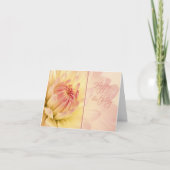 ピーチダリアスハッピーバースデー カード (正面)