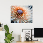 ピーチダリアポスター ポスター (ホームオフィス)