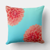 ピーチダリア&アクアブルー クッション (裏面)