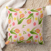 ピーチチューリップ クッション (ブランケット)