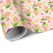 ピーチチューリップ ラッピングペーパー (ロールコーナー)