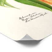 ピーチツイーク(プルーヌスペシカ)フルーツ絵画ズ ポスター (角)