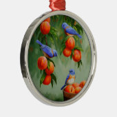 ピーチツリーオーチャードのブルーバード メタルオーナメント (右)