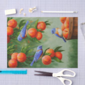 ピーチツリーオーチャードのブルーバード 薄葉紙 (クラフト)