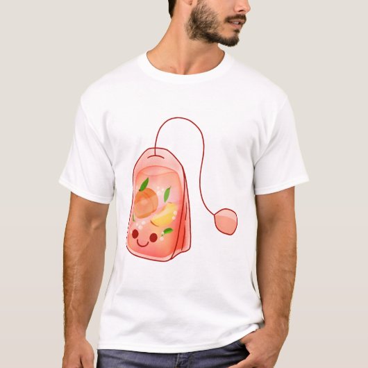 ピーチティーバッグ Tシャツ (正面)