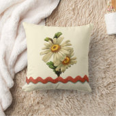 ピーチデイジー クッション (ブランケット)