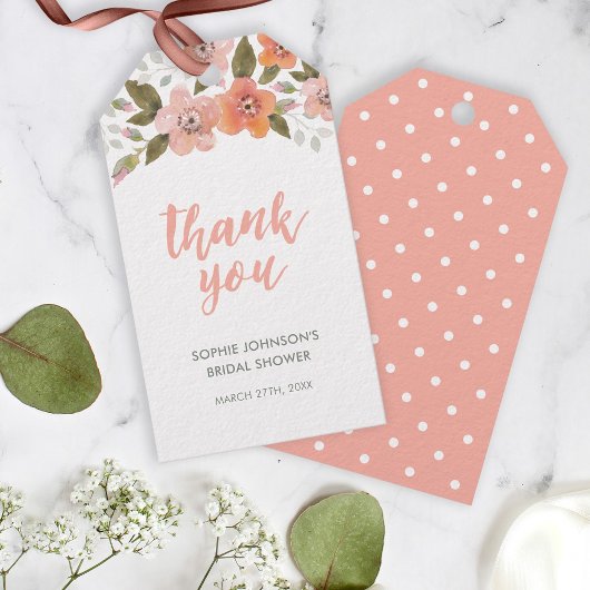 ピーチデリケートフローラありがとうイベント ギフトタグ